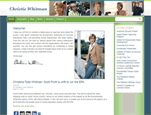 Tablet Screenshot of christiewhitman.com